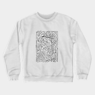 AbstrAct Ratio - black Crewneck Sweatshirt